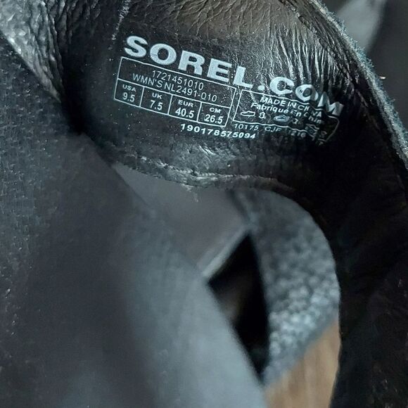 Sorel Torpeda Ankle Strap Sandal Black Size 9.5 - Picture 7 of 8